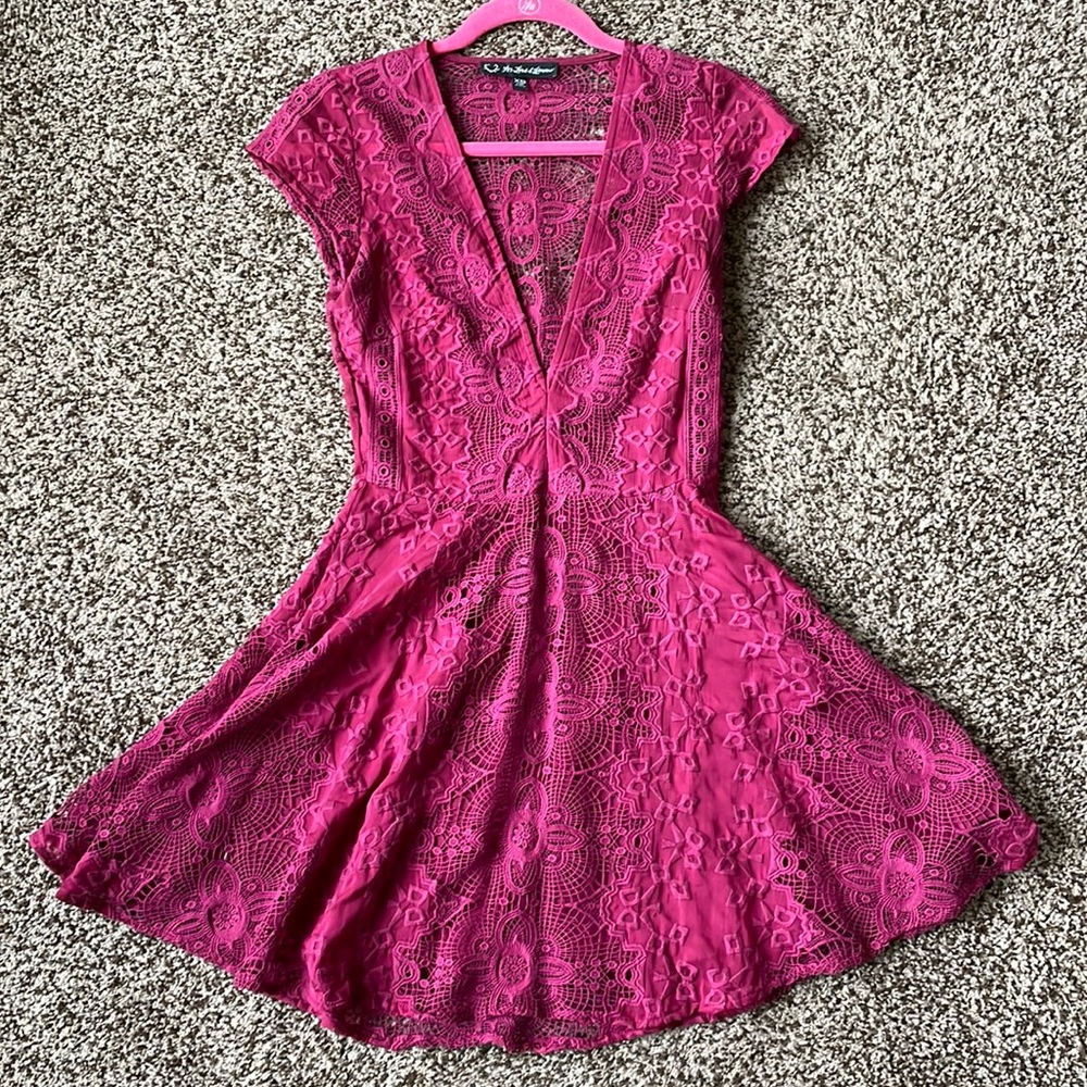 Maroon for love and lemons dress